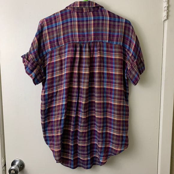 Lucky Brand Plaid Button Down - Picture 3 of 7